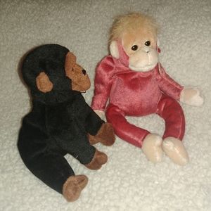🐵🐒 Vintage Collectable Ty Beanie Babies.